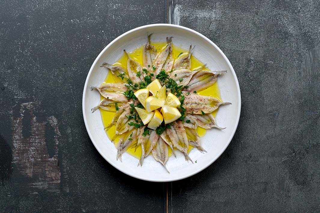 Alici marinate al limone - Marinierte Sardellen