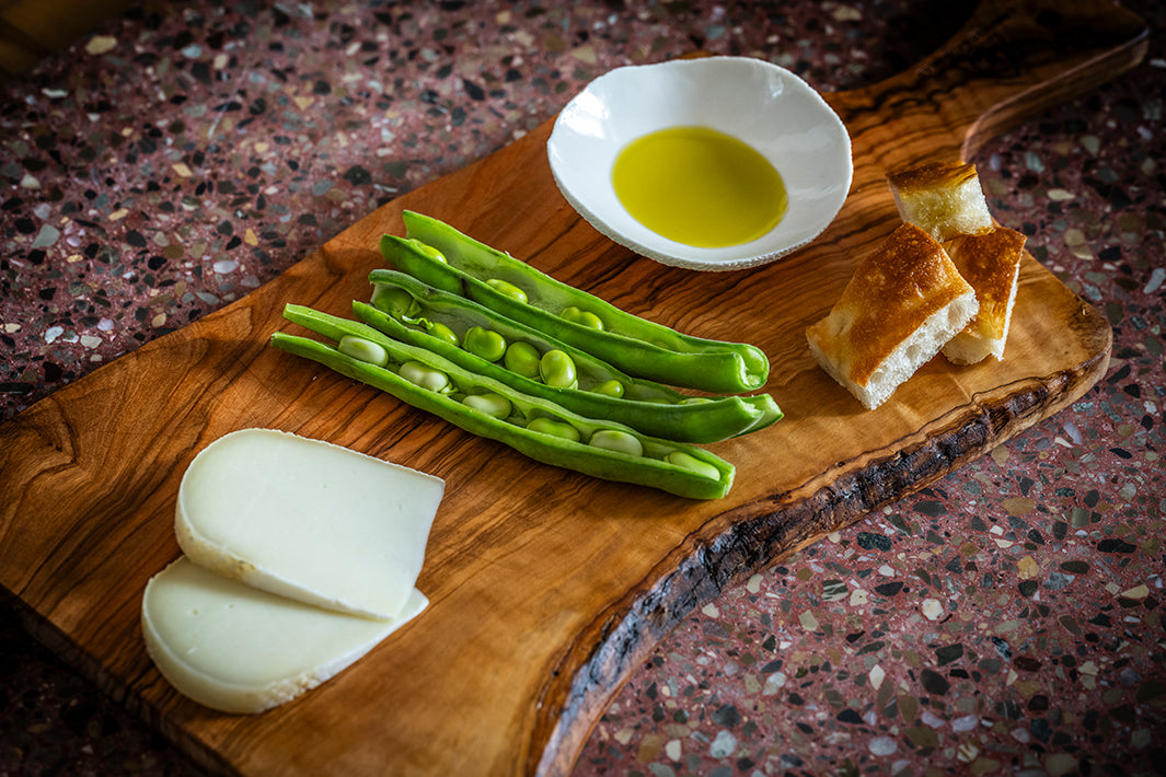 Baccelli con Marzolino - Saubohnen mit jungem Pecorino