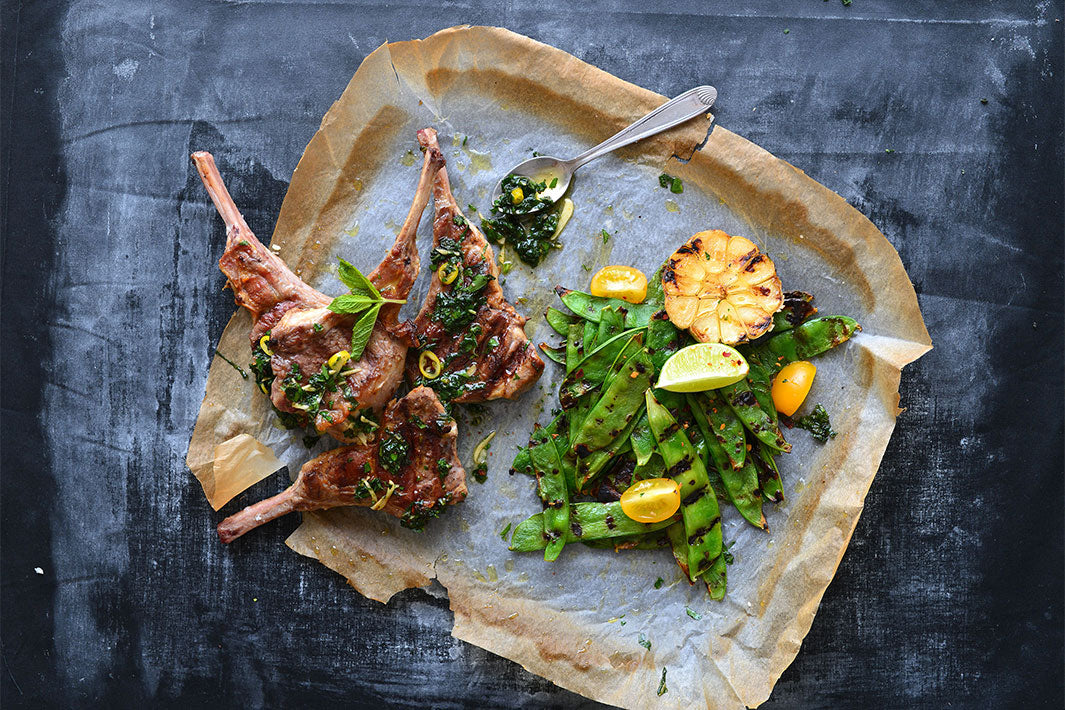 Costolette di agnello con salsa alla menta - Lammkoteletts mit Minzsauce