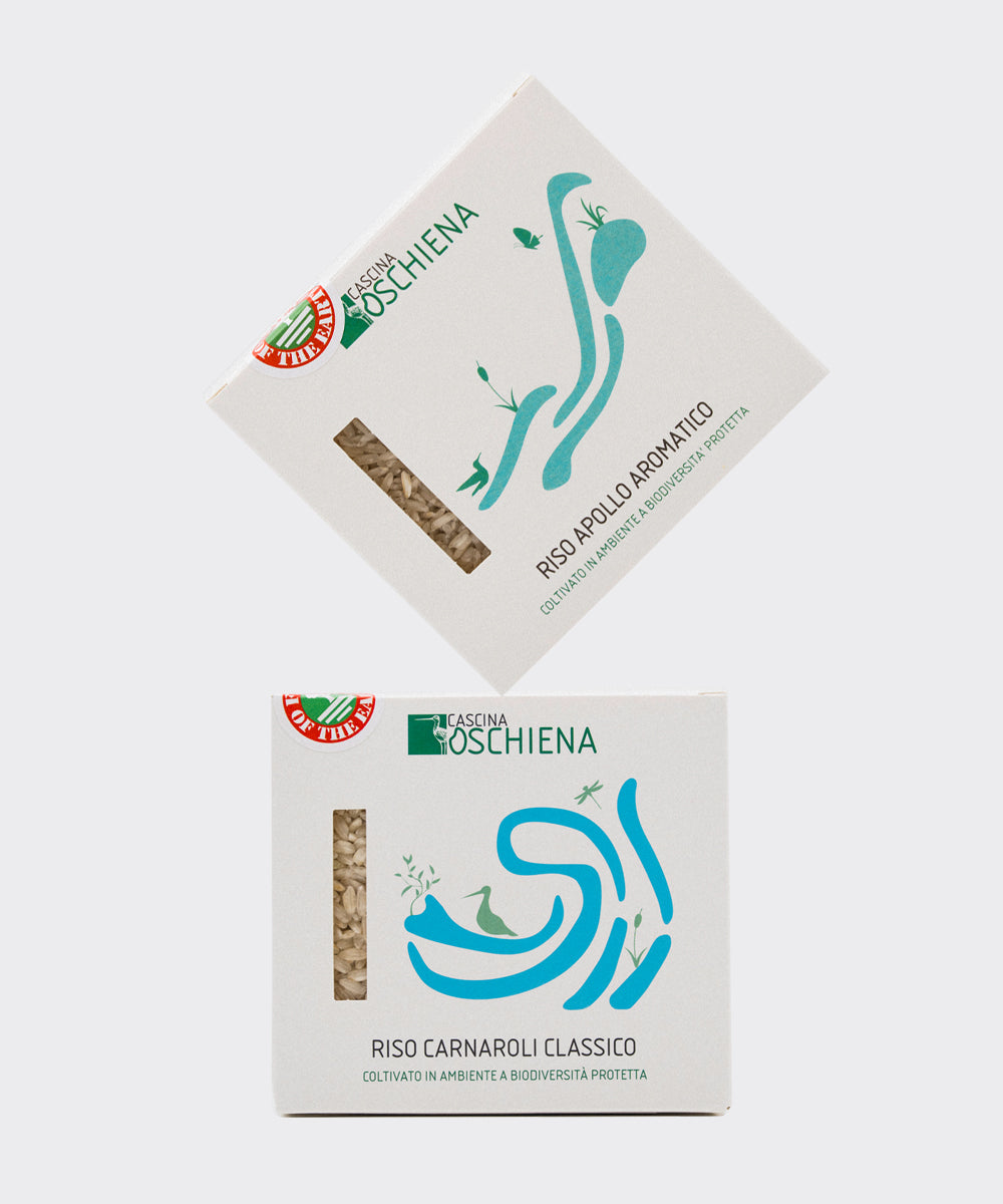 Cascina Oschiena - Riso Carnaroli Classico und Apollo Aromatico 2 x 500g