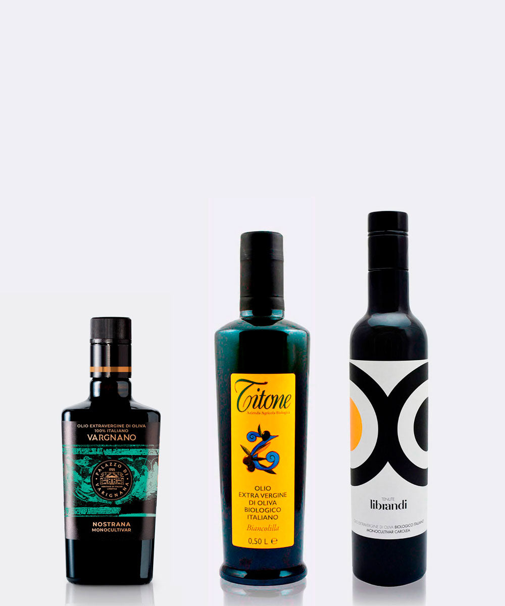 Trio DONNA - 3 x 500 ml Olivenöl aus Italien Ernte 2025/26