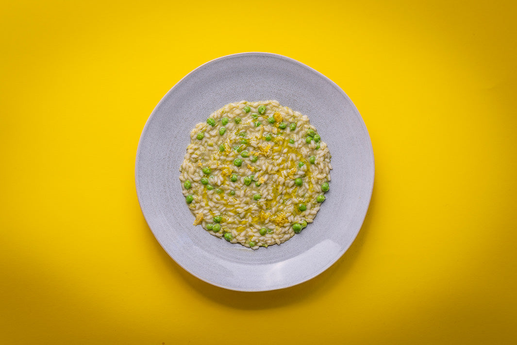 Risotto con piselli e limone - Risotto mit frischen Erbsen und Zitrone