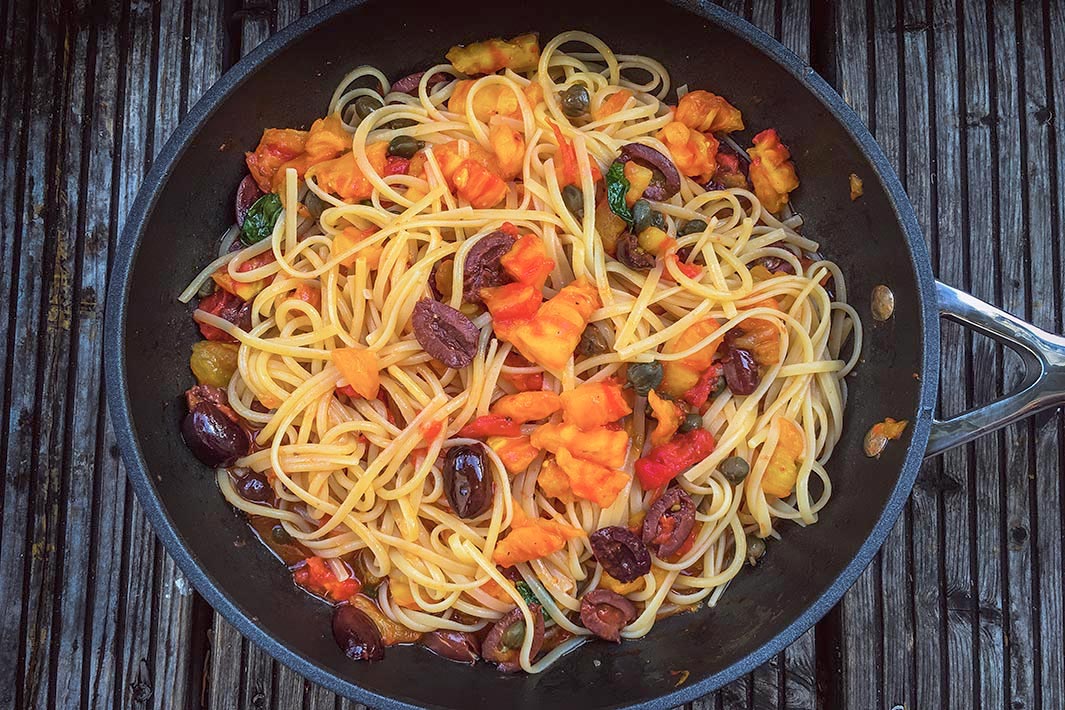 Sommer-Pasta: Spaghetti al crudo