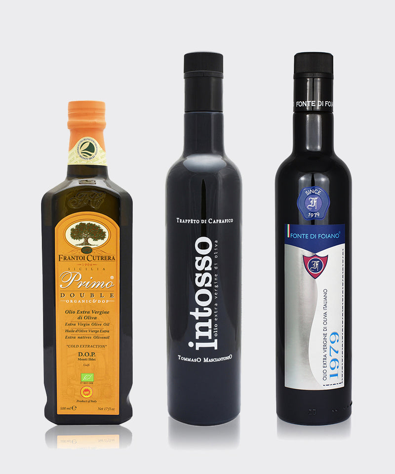 Trio Vielfalt - 3 x 500ml Olivenöl aus Italien